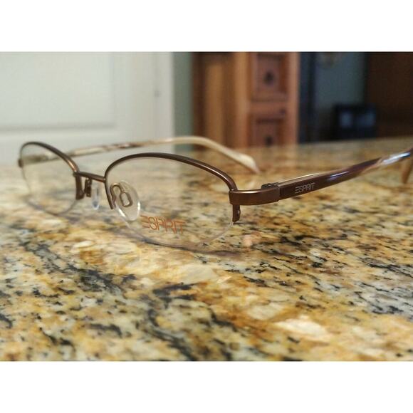 ESPRIT ET9267 Eyeglasses Frame Half Rimless 47-18-135 Nice - Picture 1 of 10